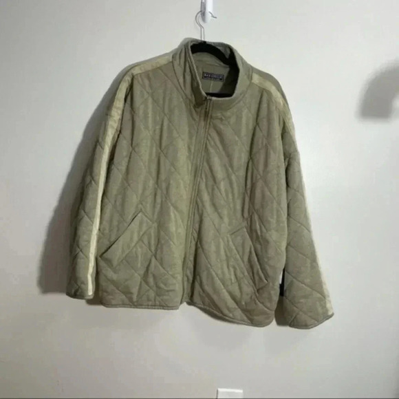 🦃 Bagatelle Collection Quilted French Terry Jacket Sage XL - Picture 3 of 10